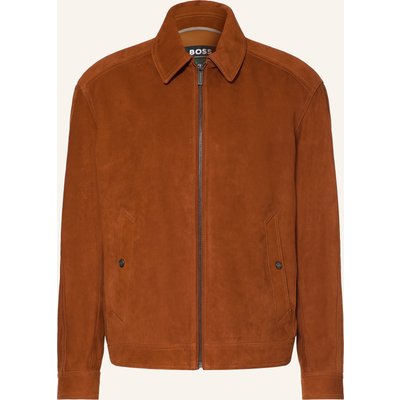 Boss Lederjacke Minton braun