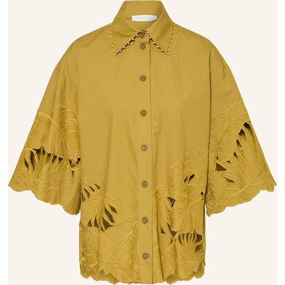 Zimmermann Hemdbluse Mahon Mit Lochspitze Und Schmuckperlen gruen