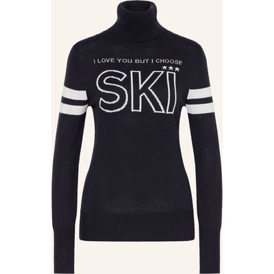 We Norwegians Rollkragenpullover Bibi Mit Merinowolle blau