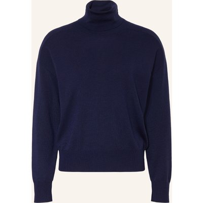 Windsor. Rollkragenpullover Aus Merinowolle blau