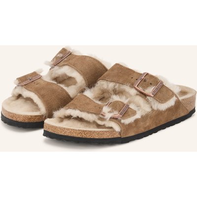 Birkenstock Pantoletten Arizona Shearling braun