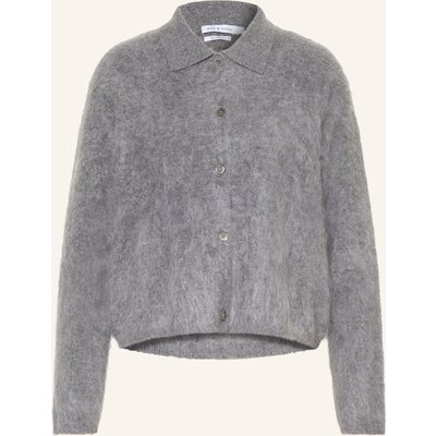 Mrs & Hugs Strickjacke Aus Cashmere grau