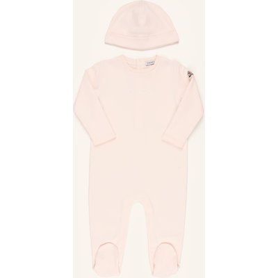 Moncler Enfant Set: Strampler Und Mütze rosa