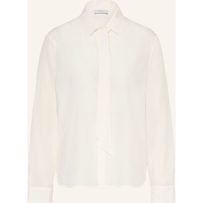 Peserico Hemdbluse Aus Seide Mit Abnehmbarer Schluppe weiss