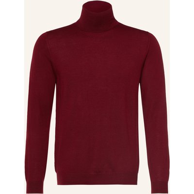 Paul Rollkragenpullover Aus Merinowolle rot