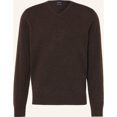 Strokesman's Cashmere-Pullover braun