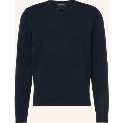 Strokesman's Cashmere-Pullover blau