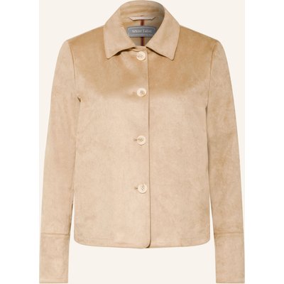White Label Jacke In Lederoptik beige