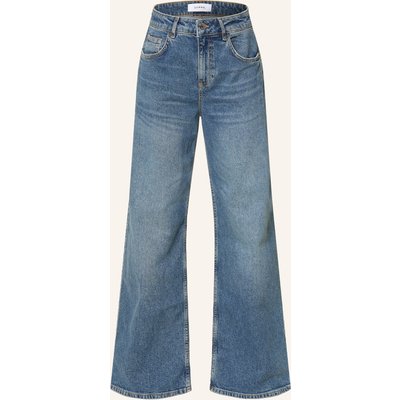 Comma Wide Leg Jeans blau