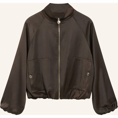 S.Oliver Black Label Satinblouson braun