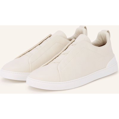 Zegna Slip-On-Sneaker Triple Stitch™ weiss