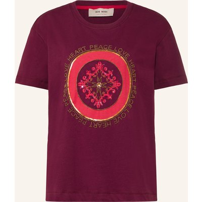 Mos Mosh T-Shirt Mmasli Mit Pailletten Und Schmuckperlen rot
