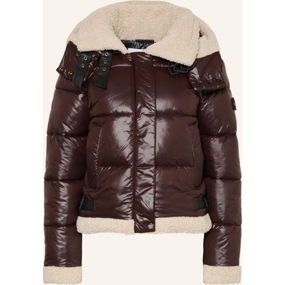 Khujo Steppjacke Nessie Mit Abnehmbarer Kapuze braun