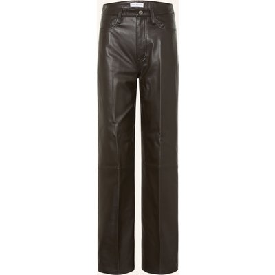 Tommy Hilfiger Lederhose braun