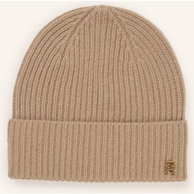 Tommy Hilfiger Cashmere-Mütze beige