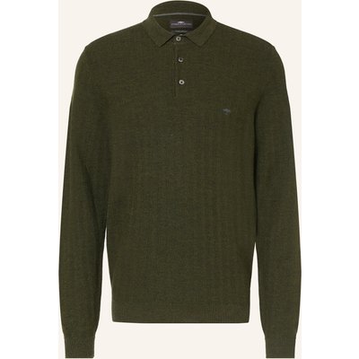 Fynch-Hatton Strick-Poloshirt gruen
