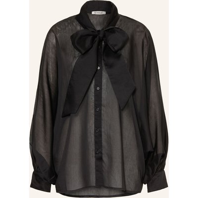 Sosue Schluppenbluse Antonia Bow schwarz