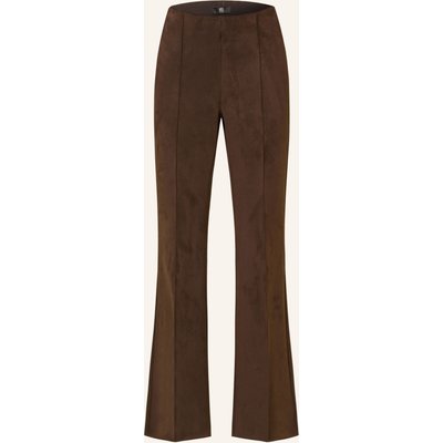 Riani Hose In Lederoptik braun