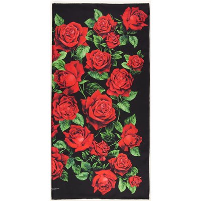Dolce & Gabbana Seidentuch rot