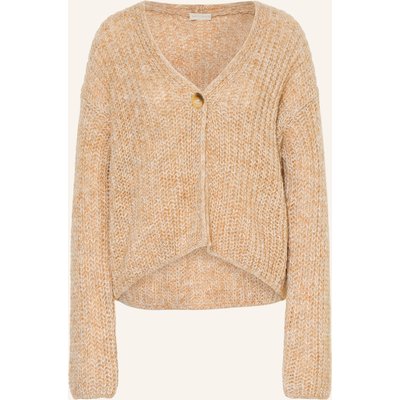 Milano Italy Strickhülle Mit Glitzergarn beige