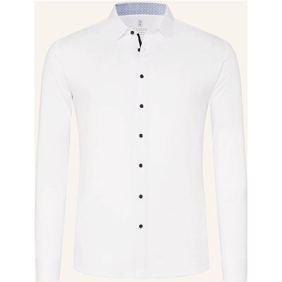 Desoto Jerseyhemd Slim Fit weiss