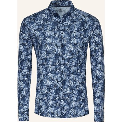 Desoto Jerseyhemd Slim Fit blau