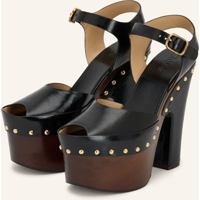 Chloé Plateau-Sandaletten Meret Mit Nieten schwarz