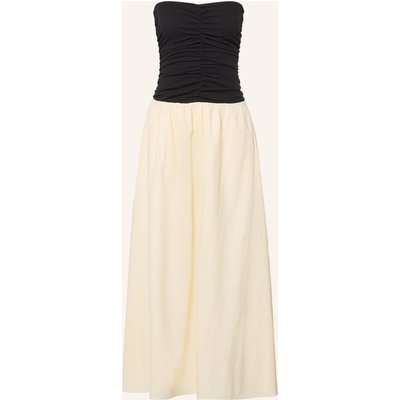Faithfull The Brand Off-Shoulder-Kleid Sant Roc schwarz