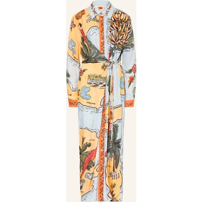 Farm Rio Hemdblusenkleid Beaches Path blau