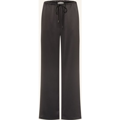 Juvia Marlenehose Florens Aus Satin grau