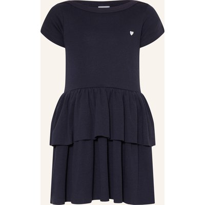 Petit Bateau Jerseykleid Mit Volants blau