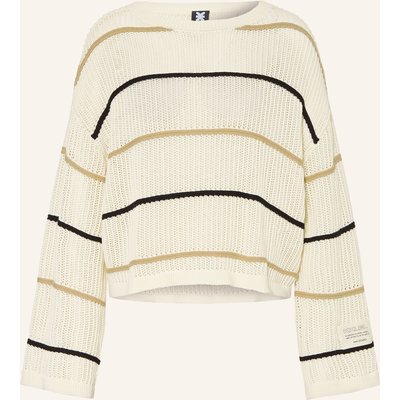 Karo Kauer Pullover weiss
