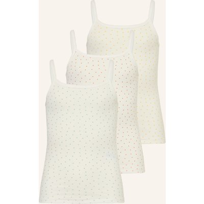 Petit Bateau 3er-Pack Tops weiss