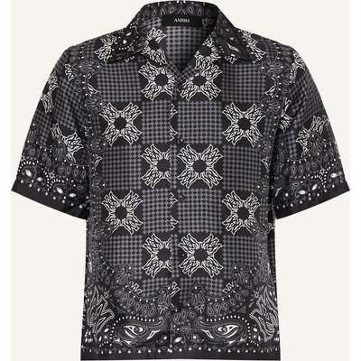 Amiri Resorthemd Comfort Fit Aus Seide schwarz