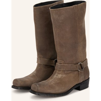 Golden Goose Biker Boots beige
