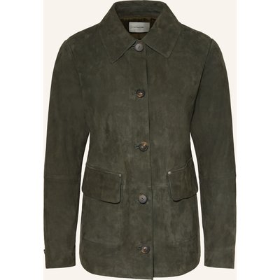Vince Lederjacke gruen