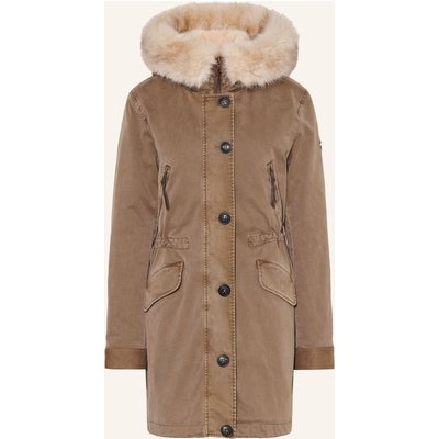 Blonde No.8 Parka Aspen Mit Abnehmbarem Kunstfell beige