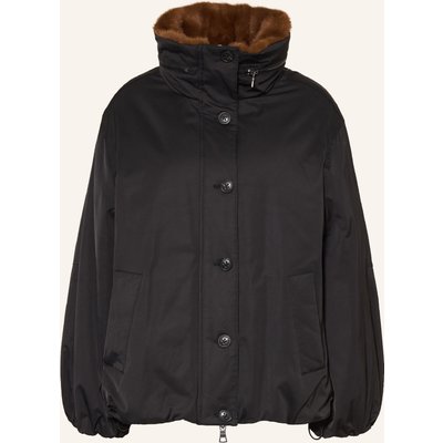 Blonde No.8 Jacke Dante Mit Kunstfell schwarz