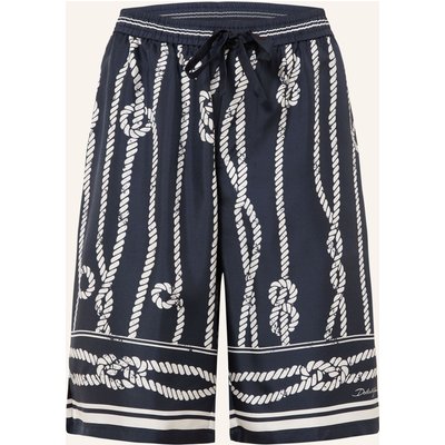 Dolce & Gabbana Seidenshorts blau