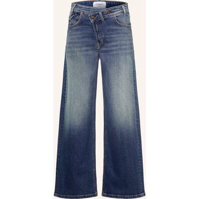 Cambio Wide Leg Jeans Baggy Asymmetrical blau