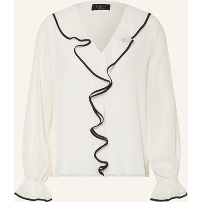 S.Oliver Black Label Blusenshirt Mit Volants weiss