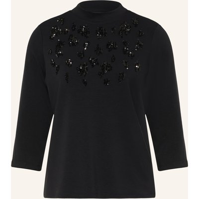 S.Oliver Black Label Shirt Mit 3/4-Arm Und Pailletten schwarz