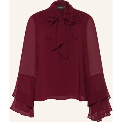 S.Oliver Black Label Schluppenbluse Mit Volants rot