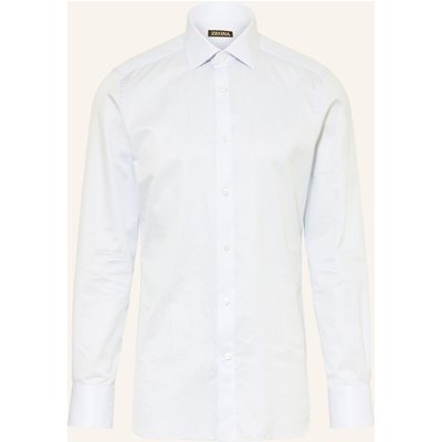 Zegna Hemd Regular Fit blau