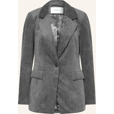 Comma Cordblazer grau