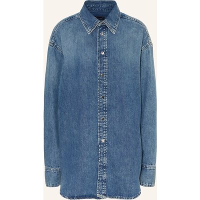 Haikure Oversized-Jeansbluse Victoria blau