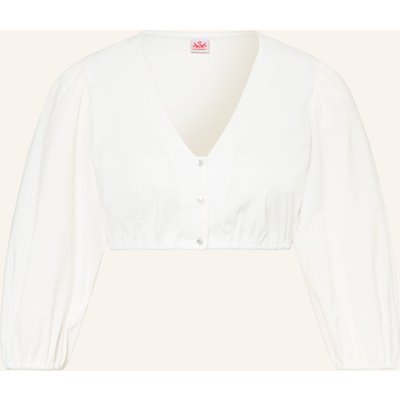 Spieth & Wensky Dirndlbluse Kadett Mit 3/4-Arm weiss