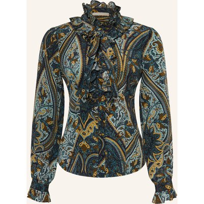 Ulla Johnson Seidenbluse Catroux Mit Rüschen blau