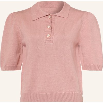 More & More Strick-Poloshirt Mit 3/4-Arm rosa