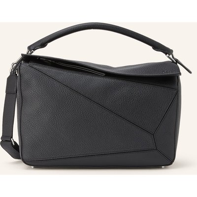 Loewe Schultertasche Puzzle Large schwarz